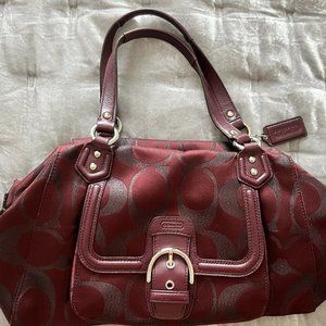 Coach Signature Campbell Satchel  EUC